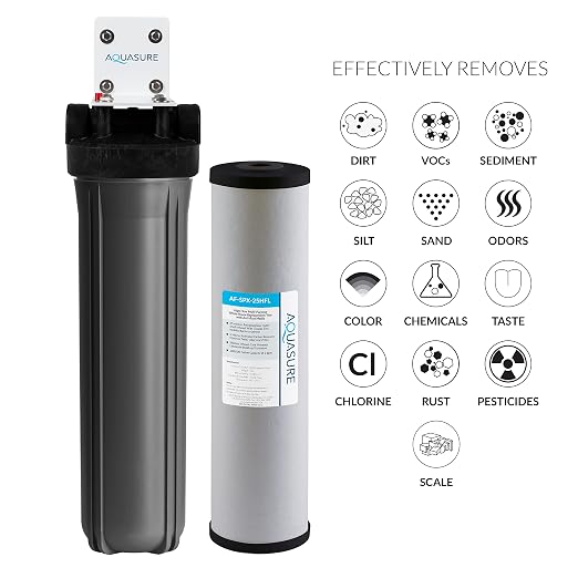 Aquasure Fortitude V2 Series Whole House Multi-Purpose Sediment/Carbon/Siliphos - Image 2