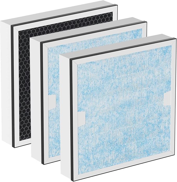 HEPA & Activated Carbon Filter Replacement Set Compatible by Carmerny