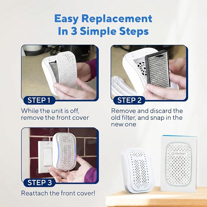 Clarifion - DSTx HEPA + Carbon Air Purifier Filters Replacement 3 Pack - Image 4