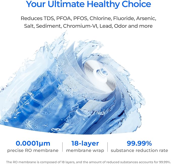Waterdrop X16-Alkaline Tankless Reverse Osmosis System, NSF/ANSI 42&58&372 - Image 4