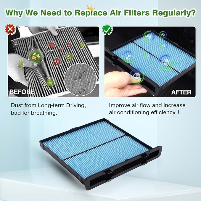 2-PACK Cabin Air Filter Fits for Subaru Forester, WRX Cabin Filters Replacement - Image 6