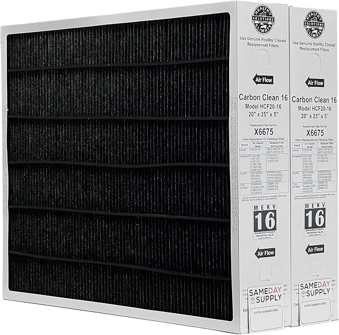 Lennox Healthy Climate Lennox X6675 20x25x5 Healthy Climate Carbon-Clean MERV by Unknown