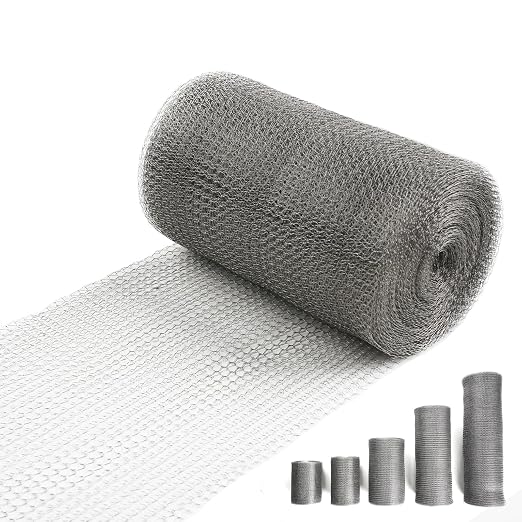 6" X 50 ft 304 Stainless Steel Mesh, Wire Mesh by RyxrhswzpStainlessSteelWireMeshforRodentPlantsGardenHouseandDIY