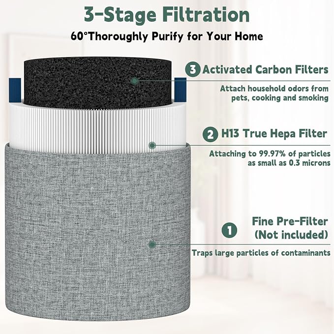 2 Pack Mini Max Replacement Filter, FMINI Air Filter Compatible - Image 3