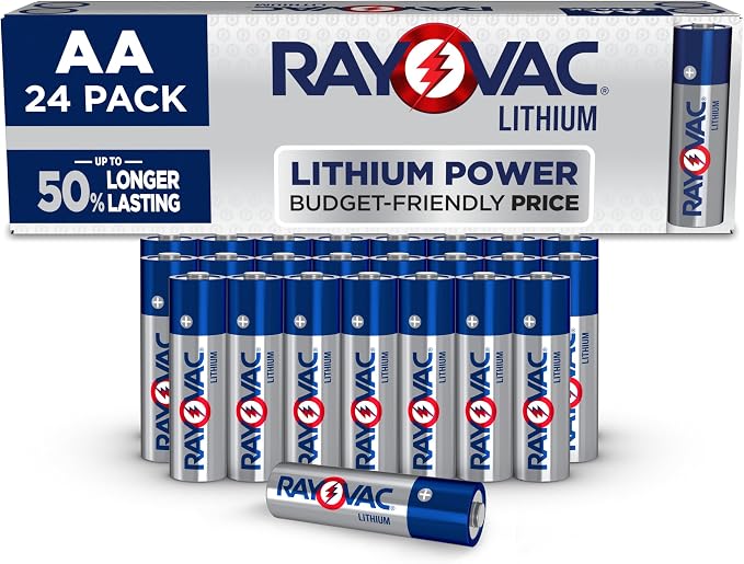 Rayovac 1.5V Lithium AA Batteries, Double A Batteries by Rayovac