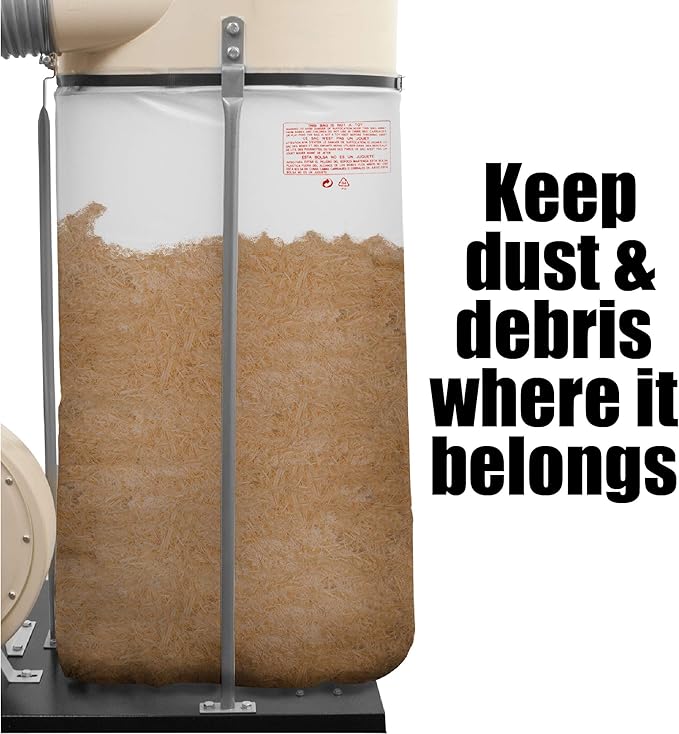 Clear Plastic Dust Collector Replacement Bag 5 Pack 20" Diameter by 43" Long - Image 4