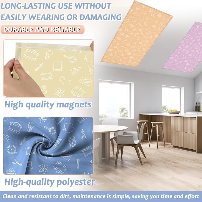 Wiooffen 6 Pcs Fluorescent Light Cover - Image 3