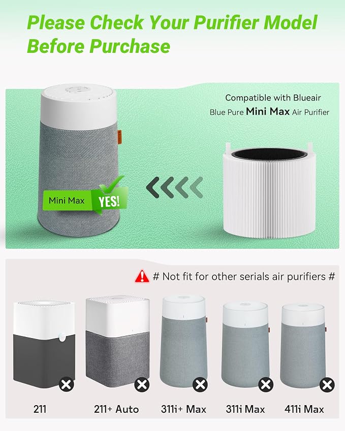 2 Pack Blue Pure Mini Max SmokeBlock Filters Compatible - Image 2