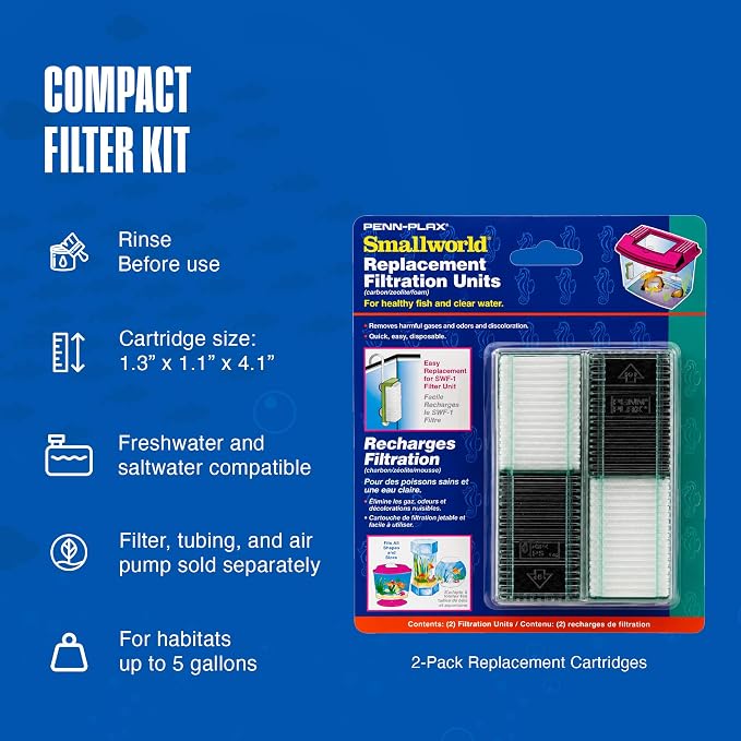 Penn-Plax Small World Replacement Aquarium Filter Media – Safe - Image 4