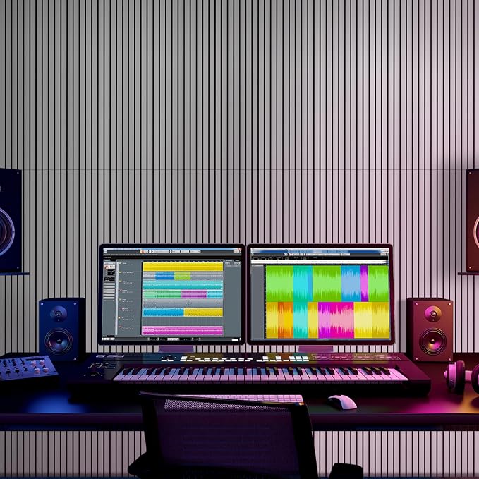 BUBOS 10 Pack Large Acoustic Panels, Decorative Self-Adhesive Acoustical Wall - Image 9
