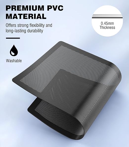 MoKo 140 x 280mm PC Case Magnetic Dust Mesh Filter, 0.5mm PVC Mesh Hole - Image 3