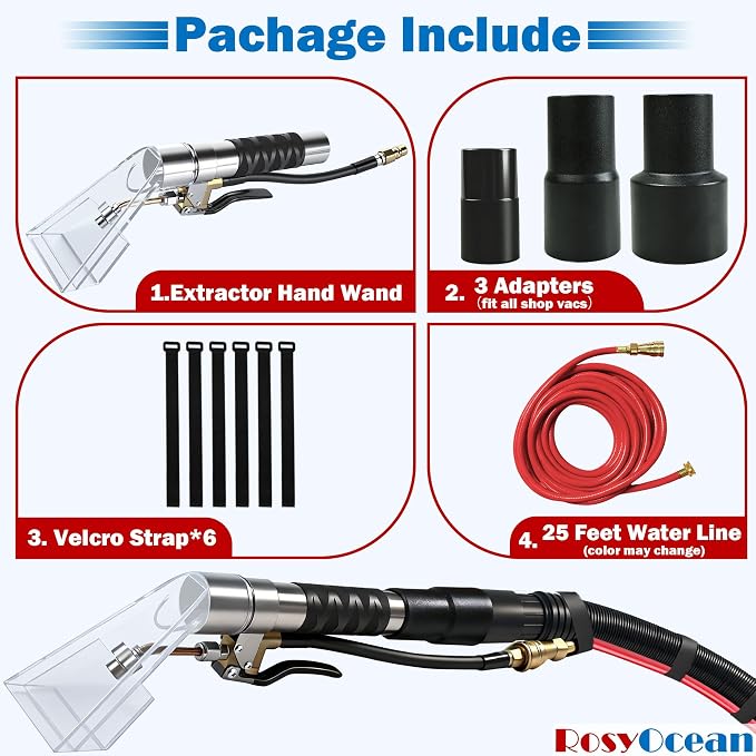 Universal Compatible with Any Brand Shop Vac Extractor Attachment with 2-1/2" & - Image 2