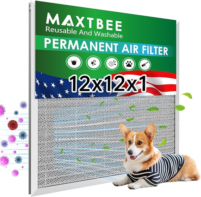 12x12x1 Air Filter Electrostatic Filter Reusable Washable HVAC AC Furnace Filter by Unknown