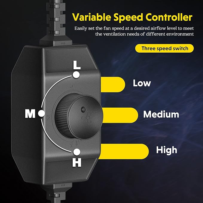 iPower 4 Inch 200 CFM Inline Duct Ventilation Fan - Image 5