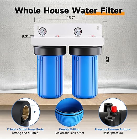 PUREPLUS 2-Stage Whole House Water Filtration System, - Image 5