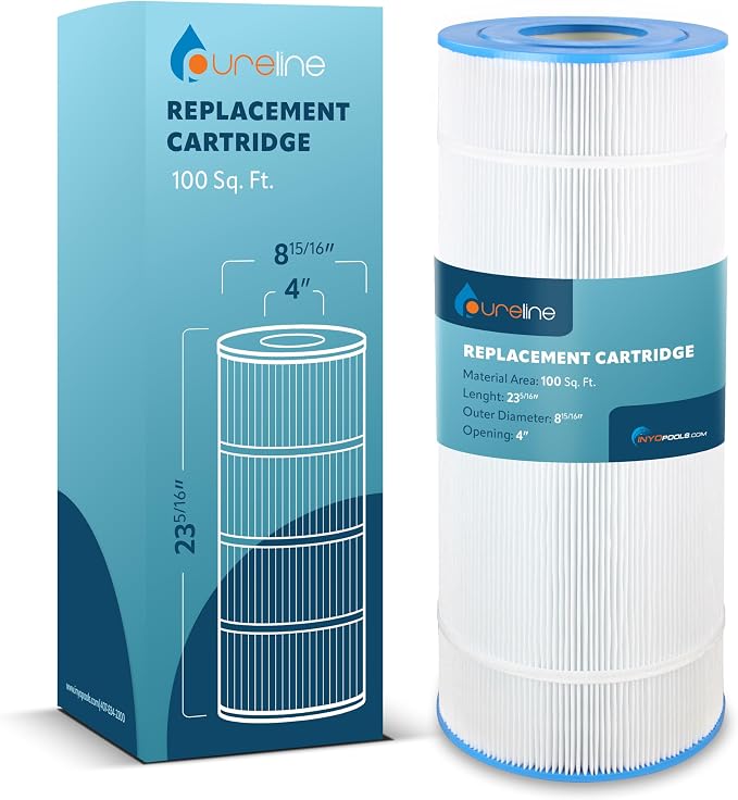 Pureline Pool Replacement Cartridge Filter, 100 Sq Ft, Compatible by Pureline
