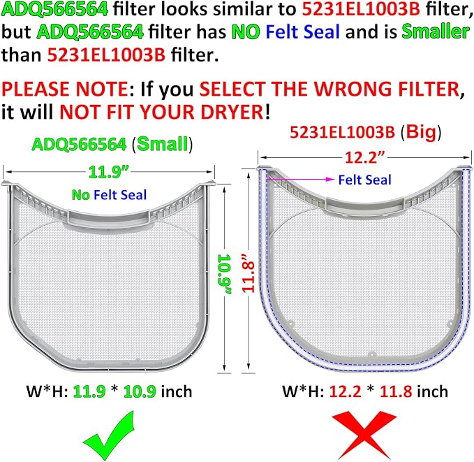 ADQ566564 Lint Filter Replacement - Image 4