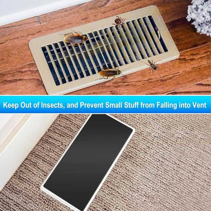 Magnetic Floor Register Vent Covers, 4 x 10 Inch Superior Hold Vent Covers - Image 6
