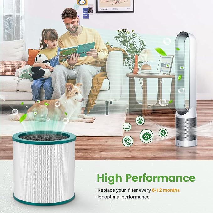 TP01 Replacement Filter for Dyson Tower Pure Cool Link TP01, BP01 Models Air - Image 7