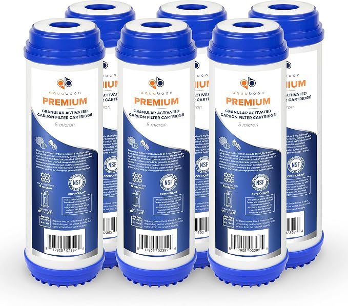 Aquaboon 5 Micron 10 x 2.5 Premium Granular Activated Carbon Water Filter by Aquaboon