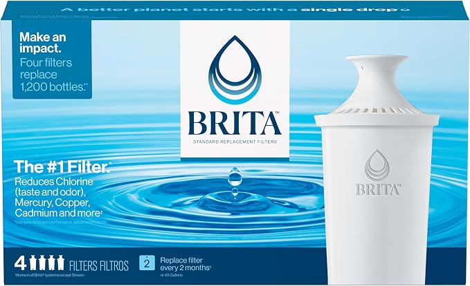 Brita Standard Water Filter for Pitchers and Dispensers, Cadmium and Mercury - Image 14