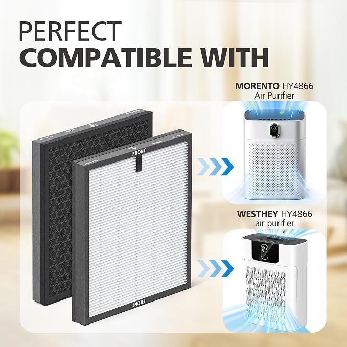 CHIVALZ 2 Pack HY4866 True HEPA Replacement Filters Compatible - Image 3