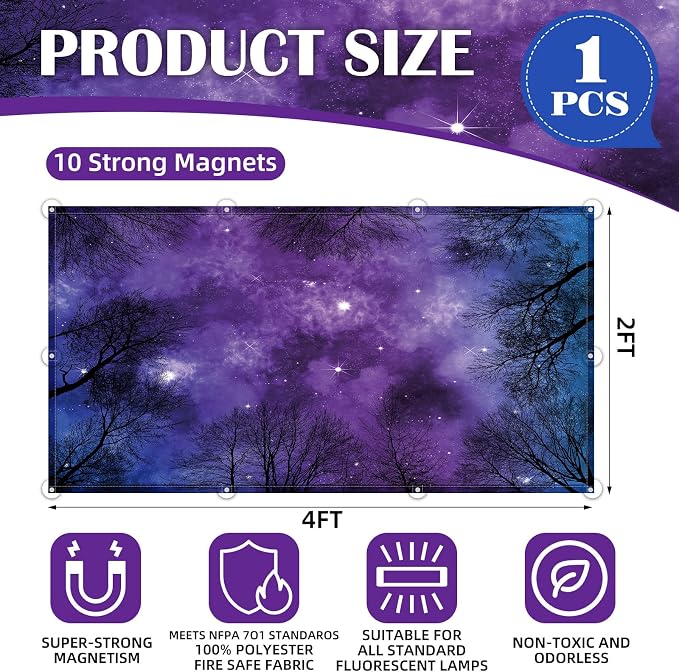 Fluorescent Light Covers -1PCS 4x2 Feet Classroom Covers - Image 2