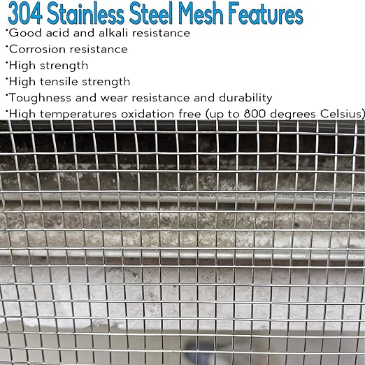 Upgraded 2PACK SS Wire Mesh, 4 Mesh Completely Welded, 12 X 24 in, Stainless 304 - Image 6