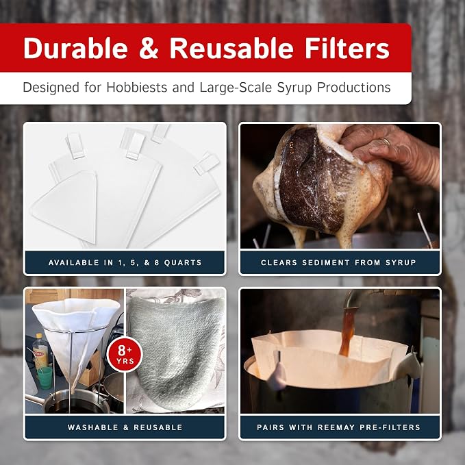 The Felt Store Synthetic Maple Syrup Filter Cone – Reusable Heavy-Duty - Image 5