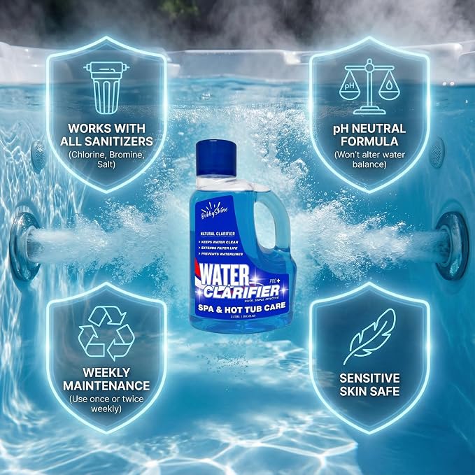 3-in-1 Hot Tub Water Clarifier – Hot Tub Chemicals, pH Neutral Formula - Image 8