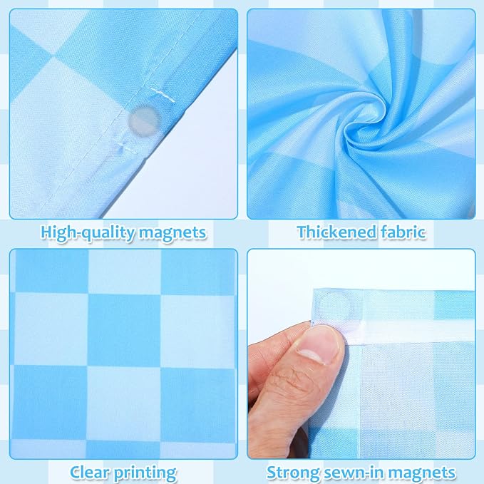 QOUBAI 8PCS Fluorescent Light Covers, 4x2 Feet Magnetic Light Cover Fluorescent - Image 3