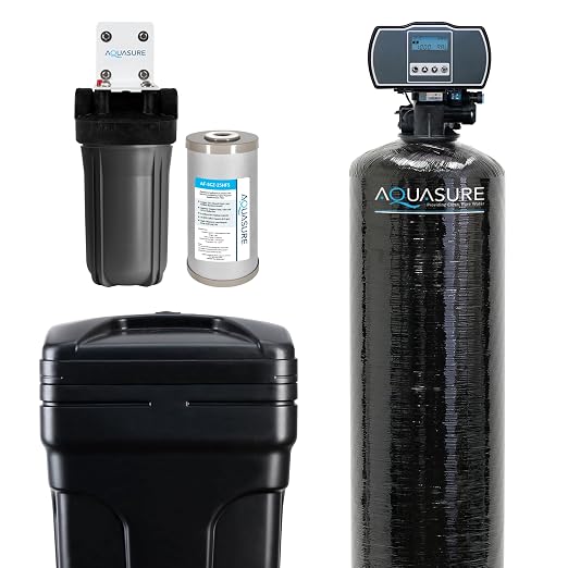 Aquasure Harmony Series 72, 000 Grains Whole House Water Softener Bundle by Aquasure
