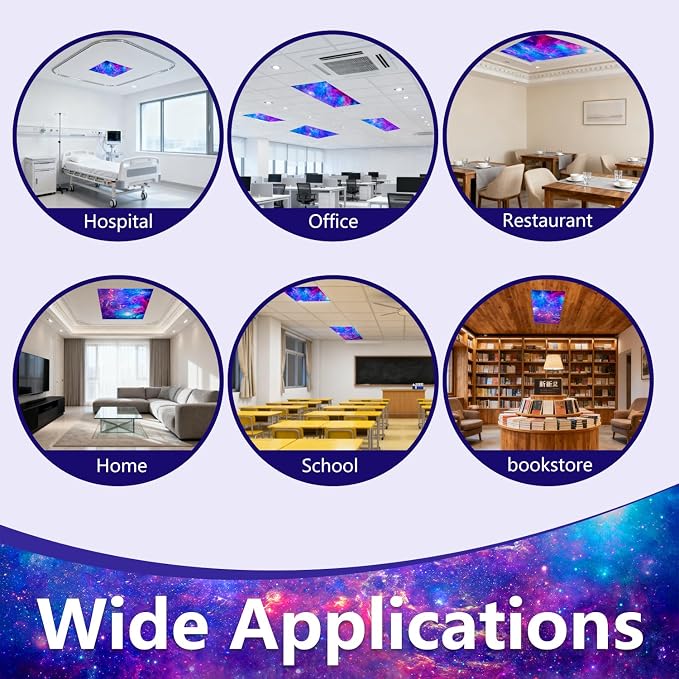 4 Pcs Fluorescent Light Covers, 2x4 Feet Magnetic Light Covers - Image 5