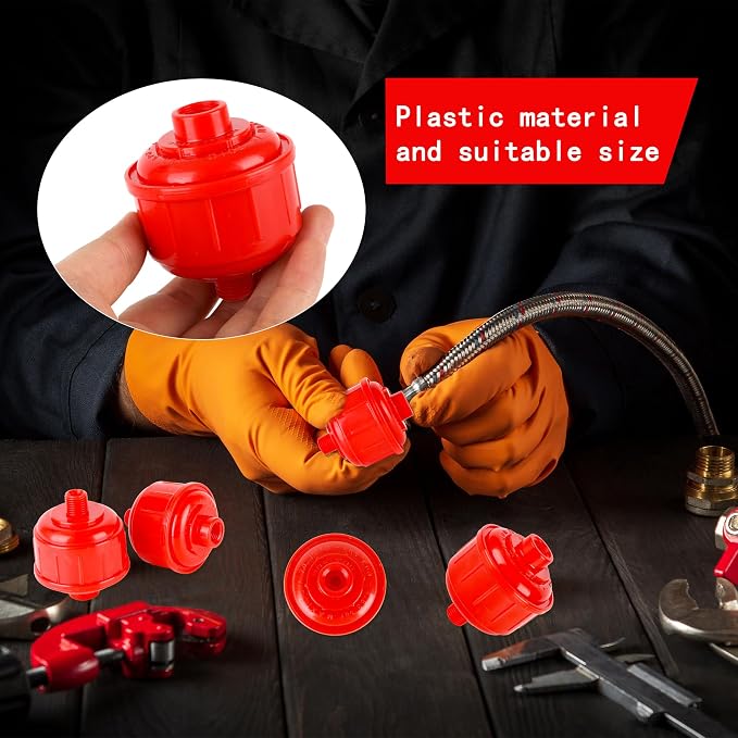 12 Pcs Disposable Mini Air Water Filters Red Air Line Filter Paint Gun Filter - Image 5
