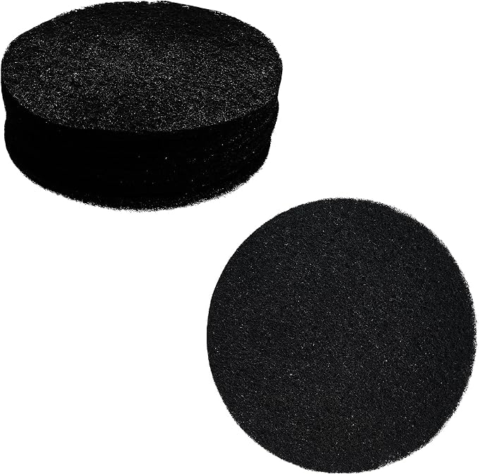 6PCS 6.7” Round Compost Bin Charcoal Filters, 0.4” Thick Activated Carbon by AUXBC