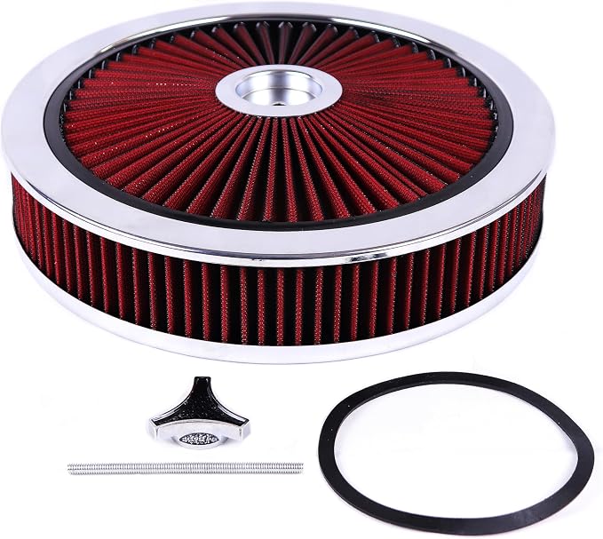 14"x3" Round Air Cleaner Filter Assembly Kit Compatible - Image 8