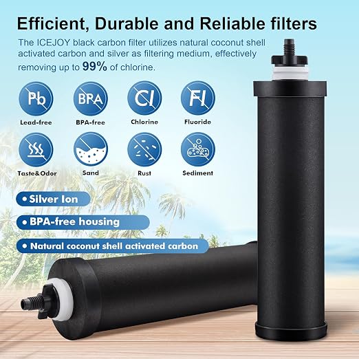 IceJoy Carbon Rods for Gravity Water Filtration System - Image 2