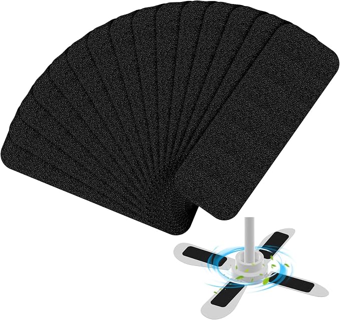 15 Pack Ceiling Fan Filters for Blades, Activated Coconut Carbon Fan Filter for by Unknown