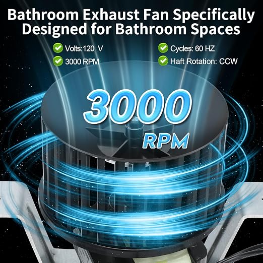 85598000 Bathroom Exhaust Fan Motor Assembly | Quiet High CFM Replacement - Image 2