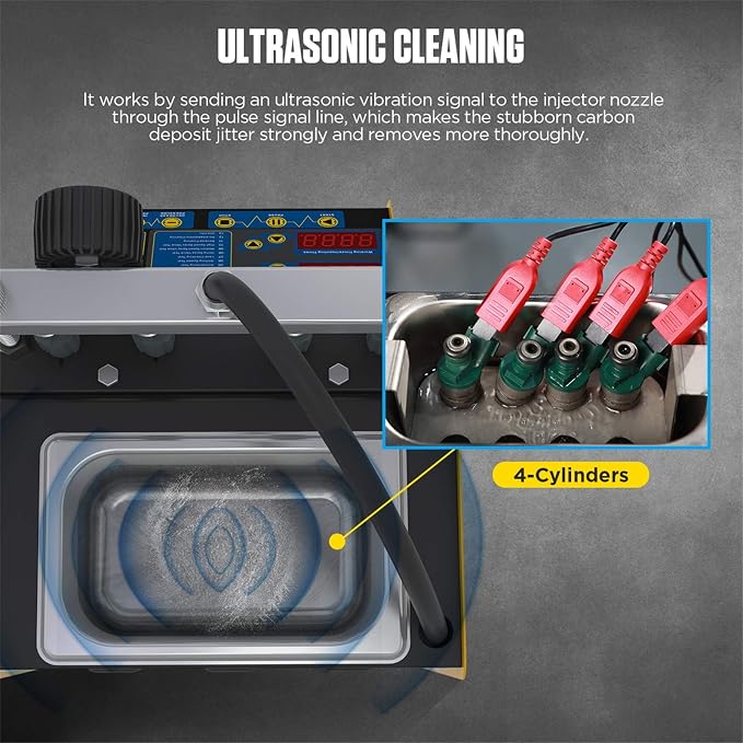 AUTOOL Ultrasonic Fuel Injector Cleaner Tester Support Petrol Motorcycle - Image 4