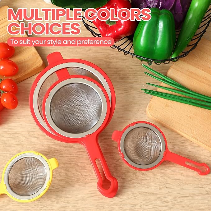 LemonRoad Set of 3 Stainless Steel Mesh Strainer 304 Fine Mesh Filters - Image 5
