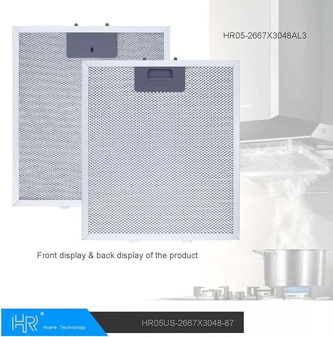 W10169961A Range Hood Filter Replacement, Fits Whirlpool, Kitchen Aid, Jenn Air - Image 2