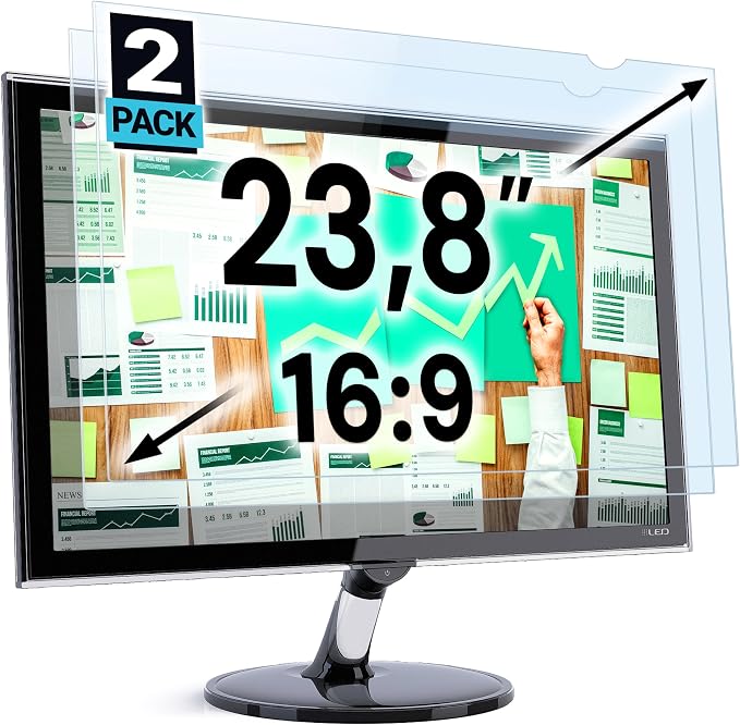 VINTEZ 23.8 inch Blue Light Blocking Screen Protector Panel by VINTEZ
