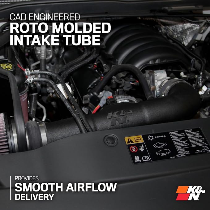 K&N Cold Air Intake System: High-Flow Air Filter, Increase Performance & - Image 5