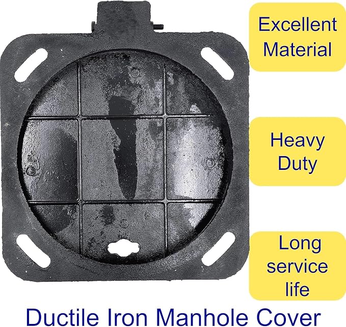 12 in Cast Iron Manhole Cover and Frame - Image 3