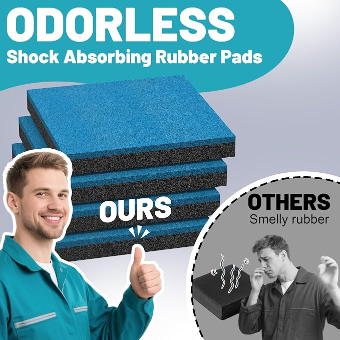 4 Pack Anti Vibration Pads, Heavy Duty Rubber Pads, Air Compressor, Washing - Image 3