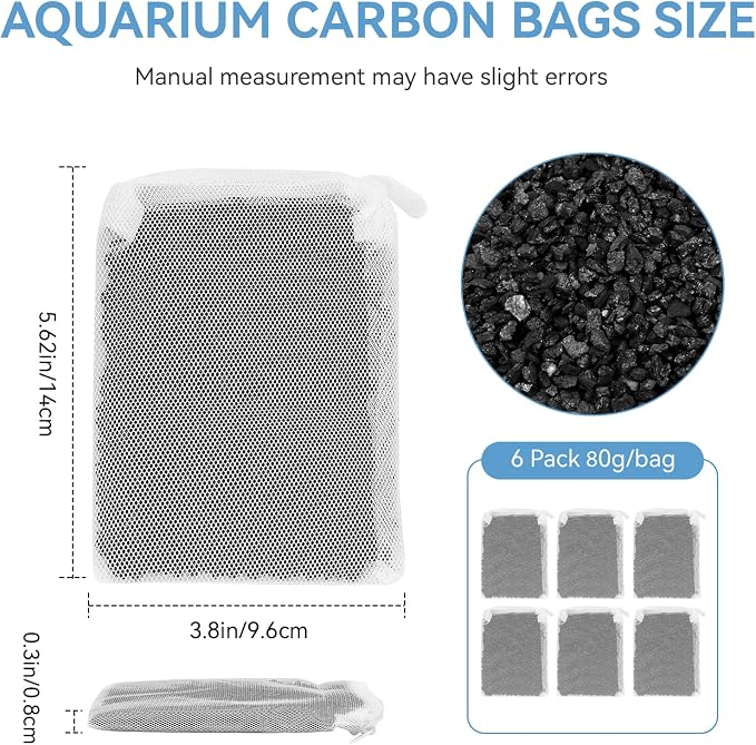 A1384 Activated Carbon Inserts for AquaClear 50 Filter, Aquariu Filter - Image 2