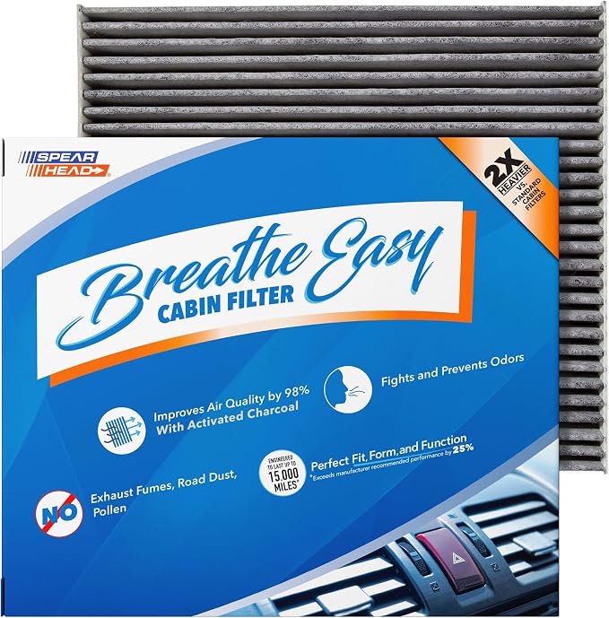 Spearhead Odor Defense Breathe Easy Cabin Filter | Fits 06-07 Azera, 07-09 by SPEARHEAD