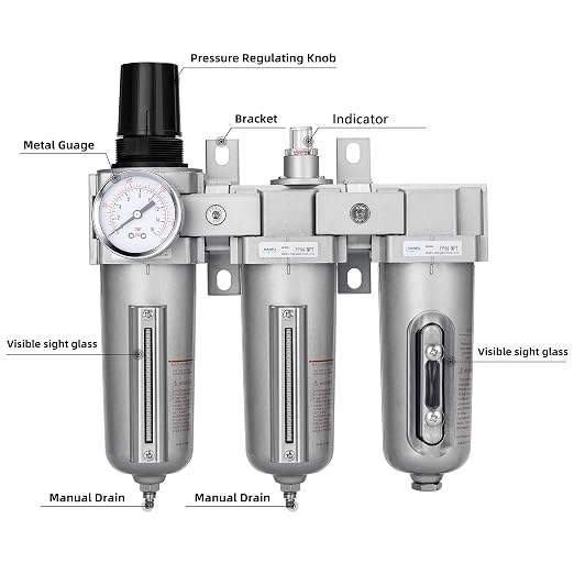NANPU 1/2" NPT Industrial Grade 3 Stage Air Drying System - Image 2