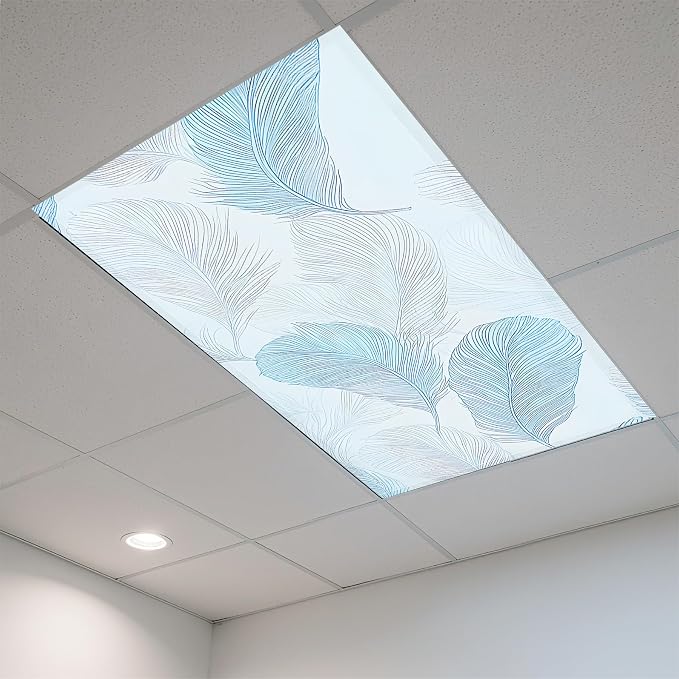 2 Pack Fluorescent Light Covers- 4 x 2 Feet Magnetic Ceiling Light Cover Room - Image 6